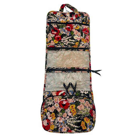 Vera Bradley Poppy Fields Hanging Organizer Travel Toiletry Bag Dorm Cosmetic - Picture 1 of 7